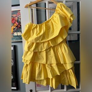 Tuckernuck Yellow Hyacinth House Dress